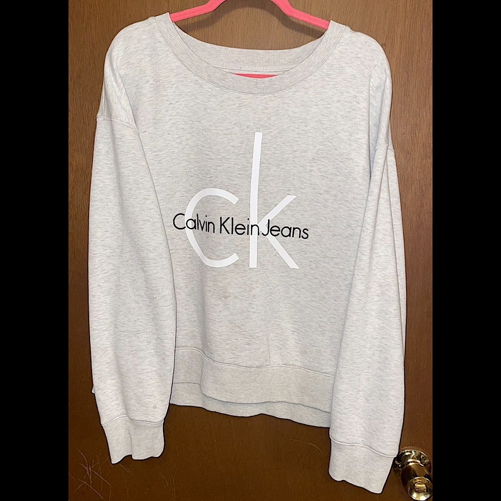 Light grey Calvin Klein Jeans crewneck sweater